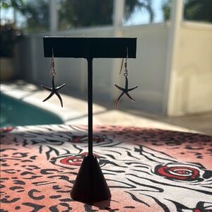 Silver Starfish Earrings